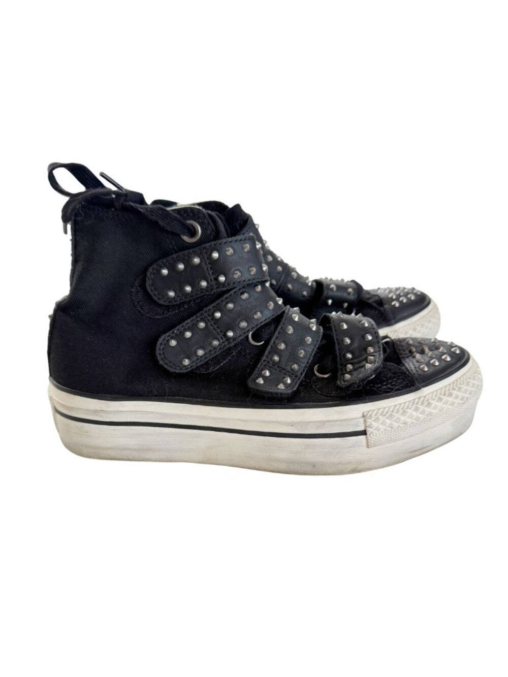 Converse Chuck Taylor Studded Multi-Strap Platform High Top Sneakers US 6